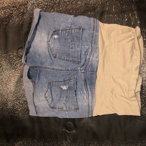 Small maternity shorts